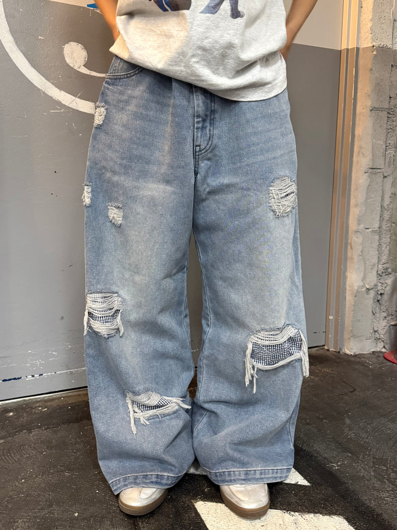 gingham check denim – YZ