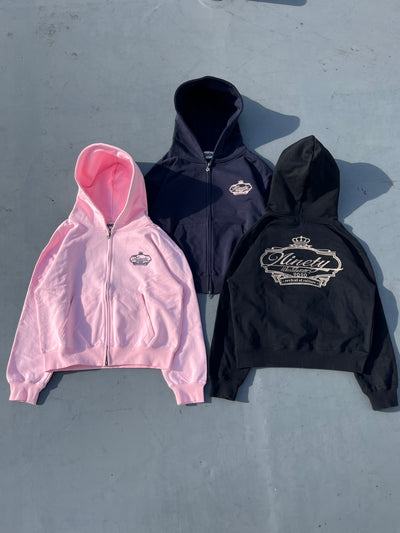 Crown Logo Zip Hoodie