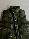 western faux leather down vest