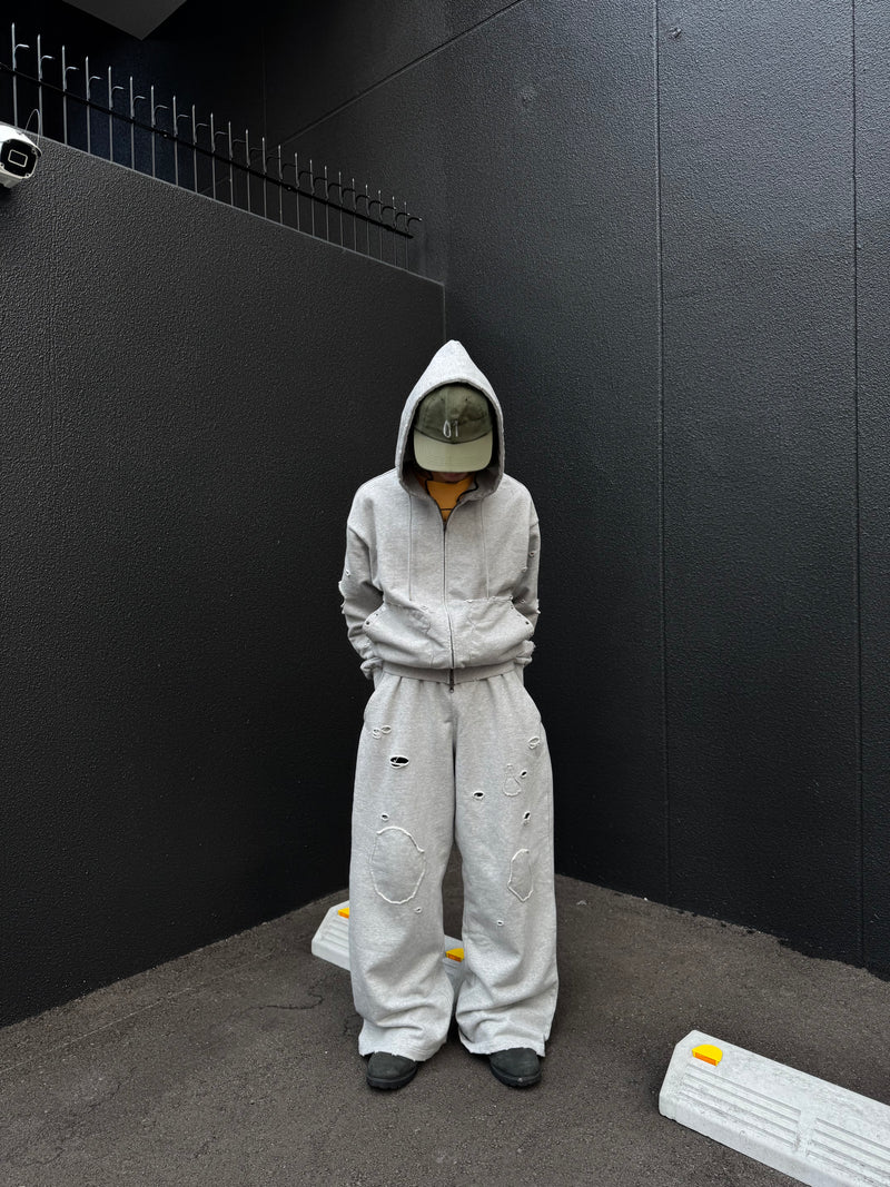 Boxing Pocket Short Length Zip Hoodie
