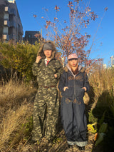 Tribal logo balloon baggy pants