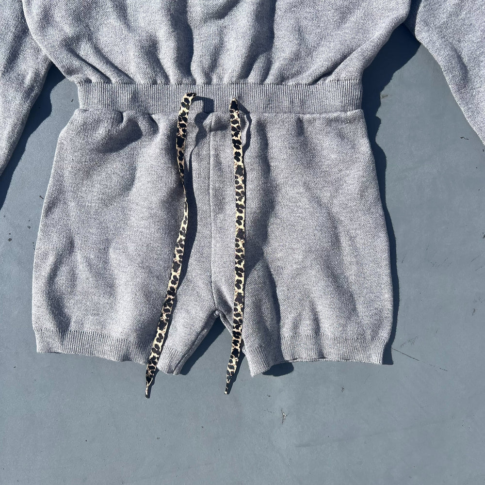 Leopard Knit Rompers【9090 girl】 – YZ