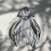 Powder wash cable knit zip hoodie