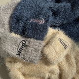 yung logo 2way lame cardigan