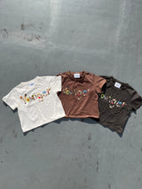 Snow wash graphic ss tee