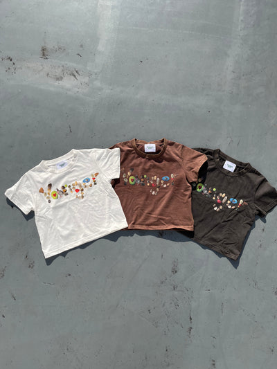 Snow wash graphic ss tee