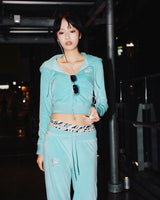 【9090girl×Juicy Couture】Velour Zip Hoodie