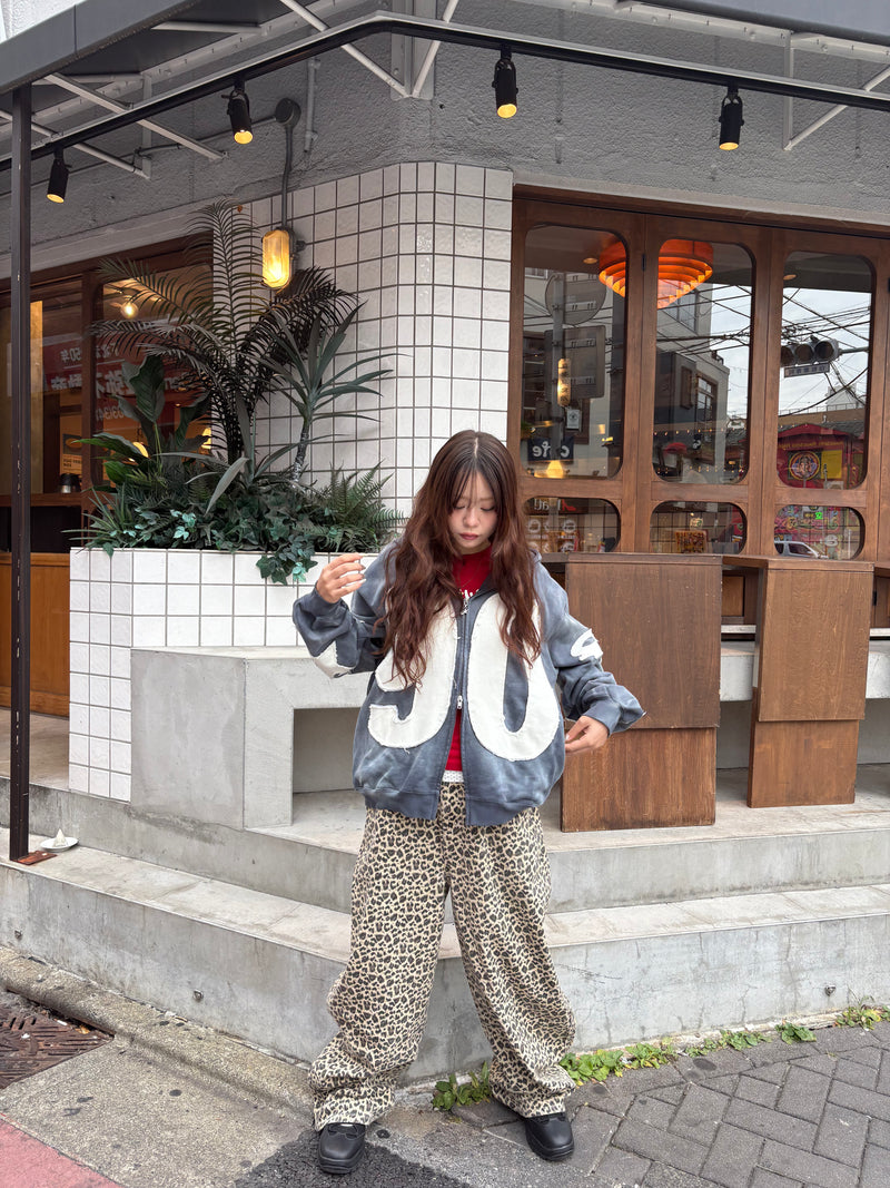 Numbering With Star Logo 拉鍊連帽衫 