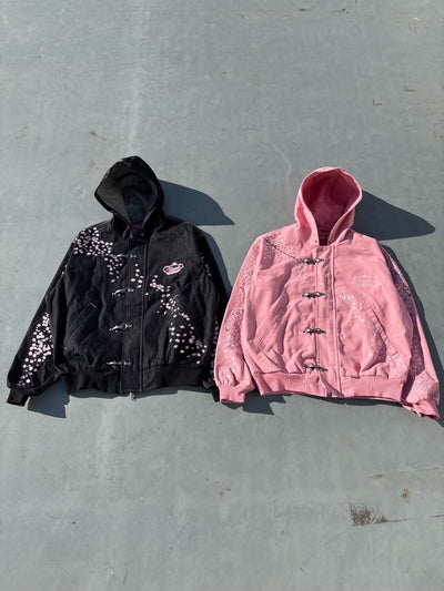 Sakura Embroidered Fireman Jacket 