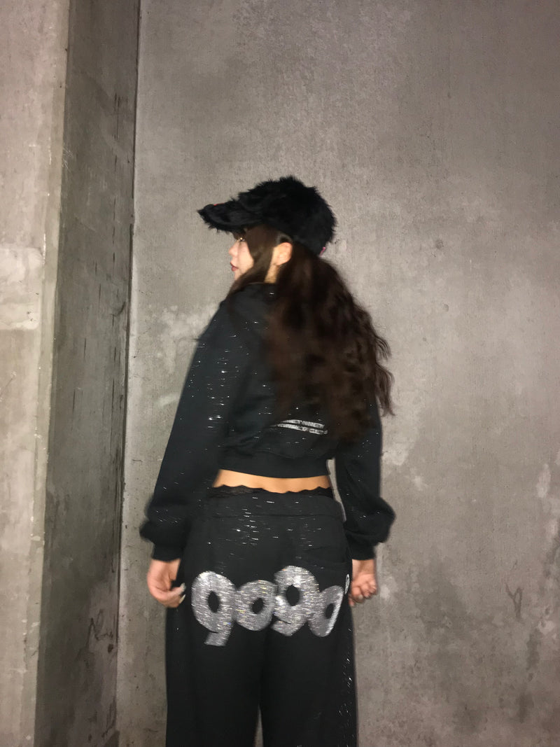 90 Logo Glitter Sweat Pants