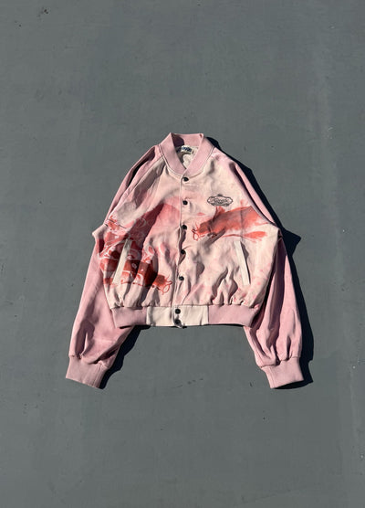 櫻花刺繡橫須賀夾克 