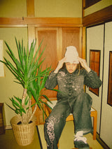 櫻花刺繡牛仔夾克 