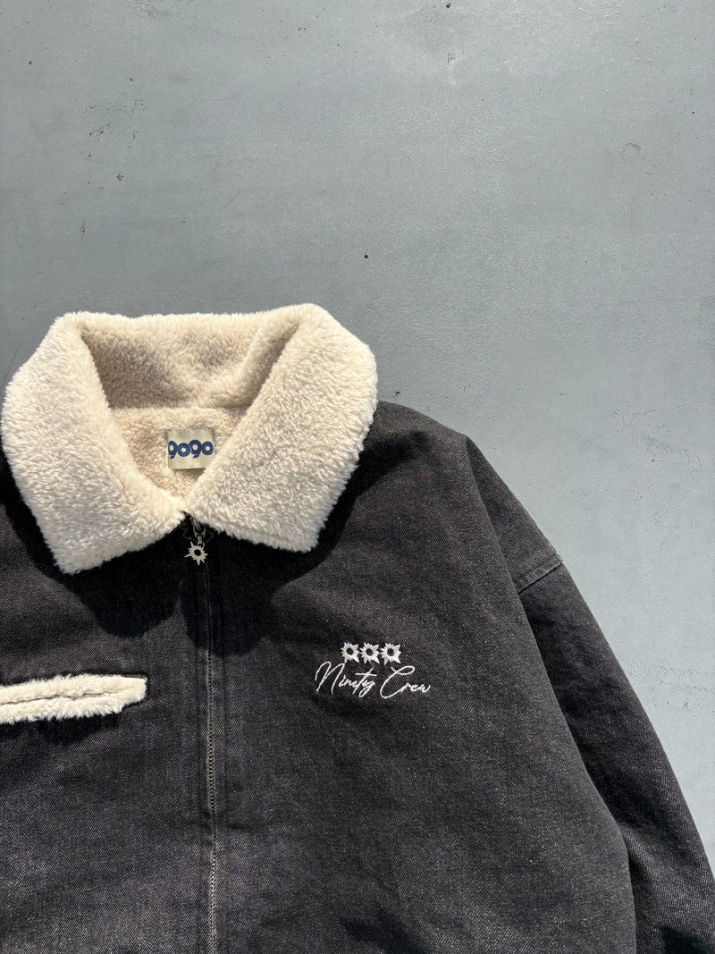 Bullet Logo Boa Denim Jacket – YZ Bullet Logo Boa Denim Jacket – YZ