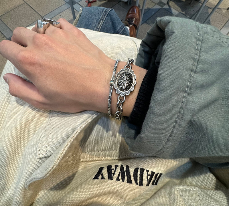 Concho chain bracelet