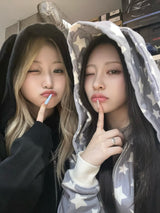 Rabbit Ear Zip Hoodie