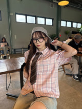 OG logo check shirt