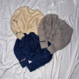 yung logo 2way lame cardigan