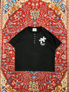 Double cross logo waffle henry S/S tee