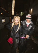 Sexy Logo Denim Zip Hoodie 