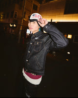 セクシーなロゴデニムジャケット 