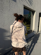 色素渐层连帽衫 