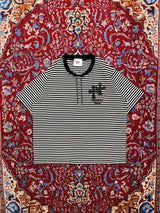 Double cross logo border waffle henry S/S tee