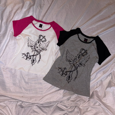 Cross Logo Raglan Tee
