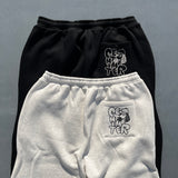 Doodle logo baggy sweat pants