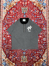 Double cross logo border waffle henry S/S tee