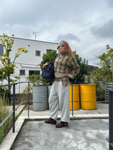 check switching sweat pants