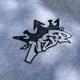 9090 × NERDUNIT King Logo Rhinestone Tee