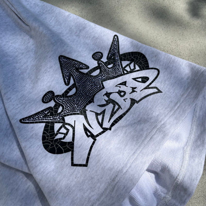 9090 × NERDUNIT King Logo Sweat Half Pants – YZ
