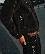 Classic studs suede jacket