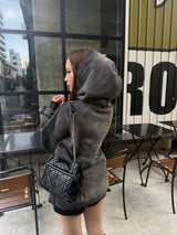 色素渐层连帽衫 