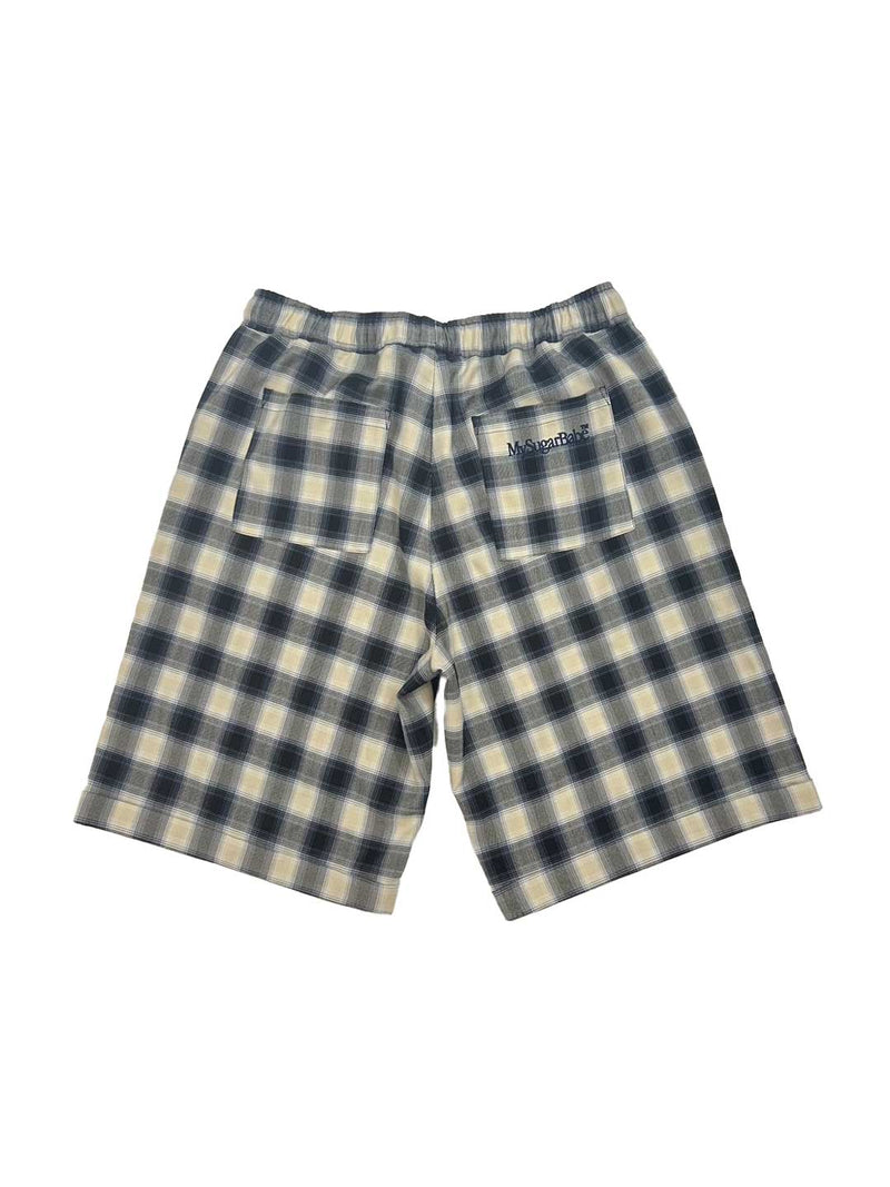 Relaxed Check Shorts