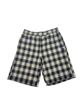 relaxed check shorts