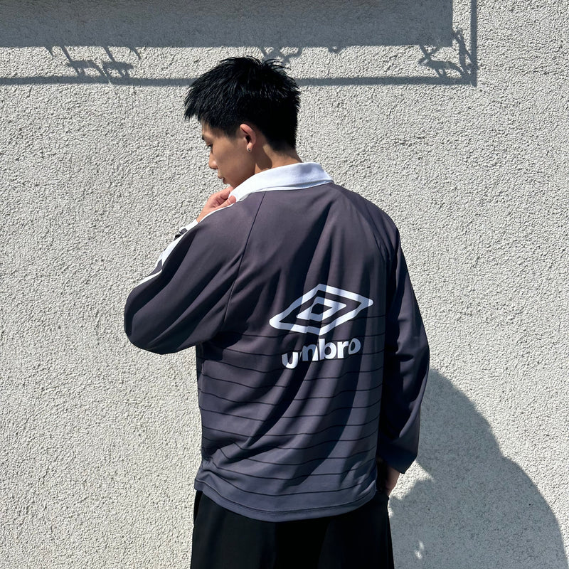 9090 × umbro Stripe L/S Game Shirt – YZ 9090 × umbro Stripe L/S Game Shirt – YZ