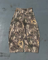 King Logo Slub Denim Buggy Pants