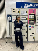 check switching sweat pants