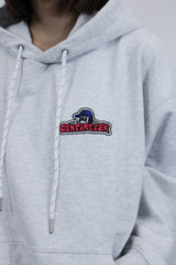 Official logo patch pigment hoodie