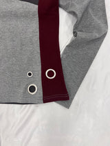 V領修身號碼T恤 