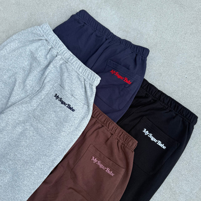 拼布裝飾運動褲 