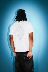 【9090xSUPPLIER】Crown Cross Rhinestone Tee