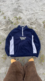 bi-color fleece half zip