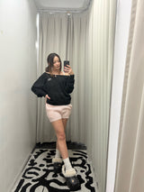 針織一字肩上衣 