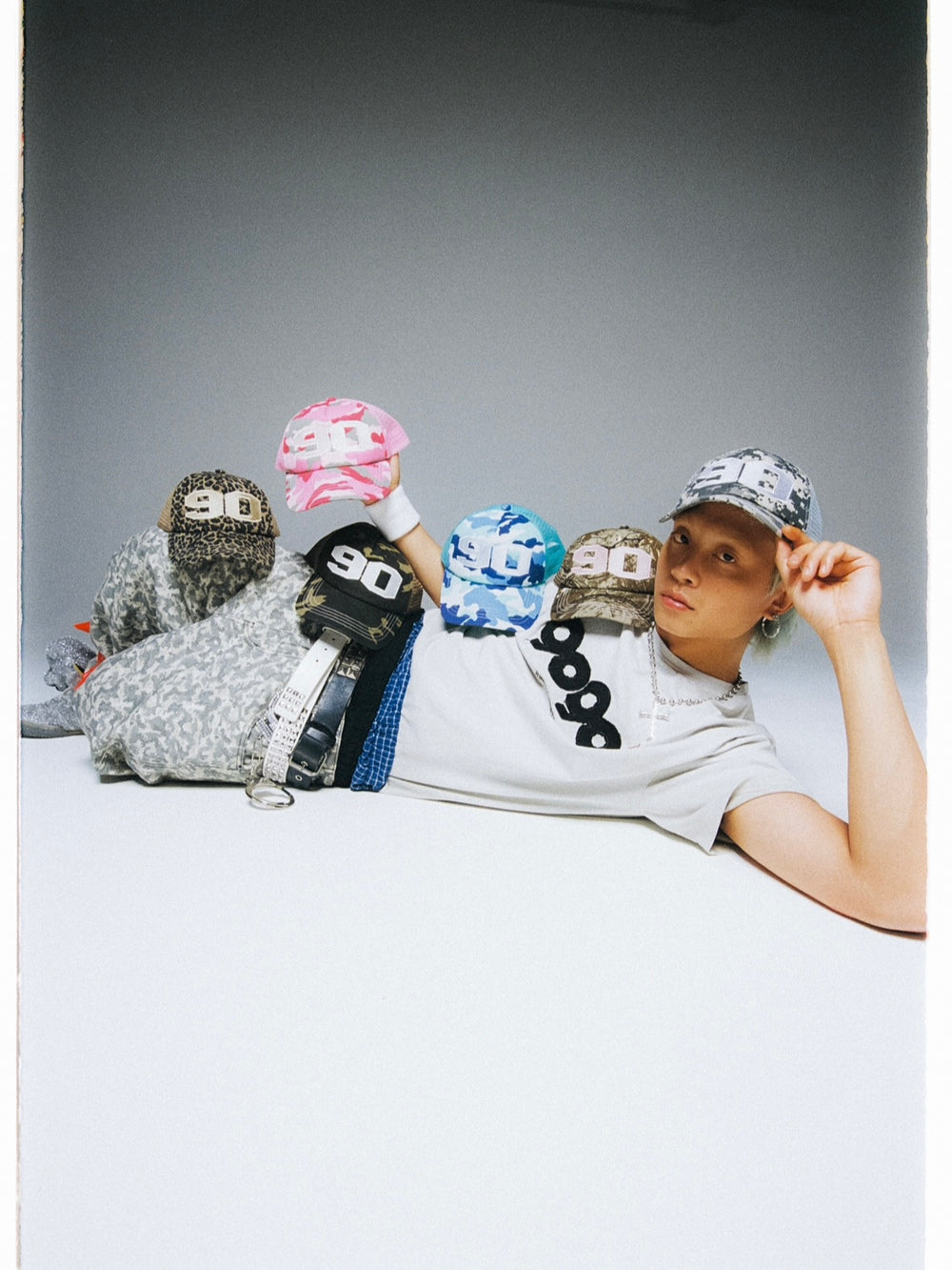 90 Numbering Assort Mesh Cap – YZ