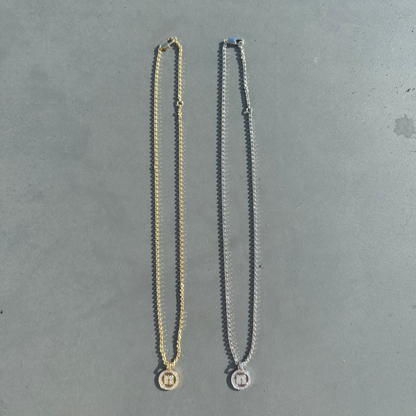 N Logo Stone Necklace – YZ