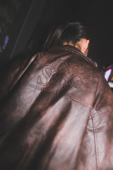 eco leather bomber jacket