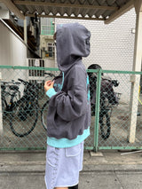 BICOLOR HEART LOGO HOODIE 
