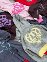 BICOLOR HEART LOGO HOODIE 
